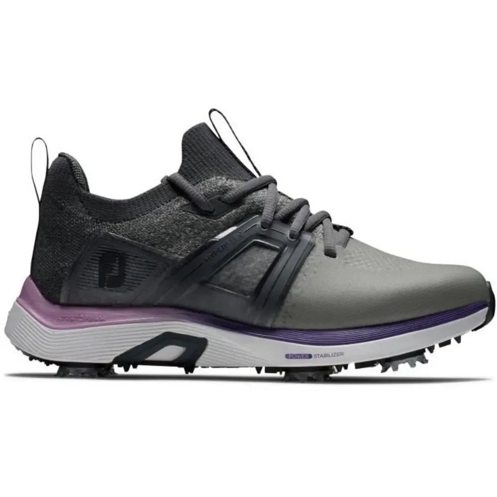FootJoy Women's HyperFlex 98168 Medium Golf Shoes Gray/Pink Waterproof - Size 9 - Picture 7 of 7